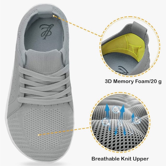 LeIsfIt Womens Walking Shoes Wide Toe Barefoot Shoes Minimalist Zero Drop Shoes - Picture 3 of 9